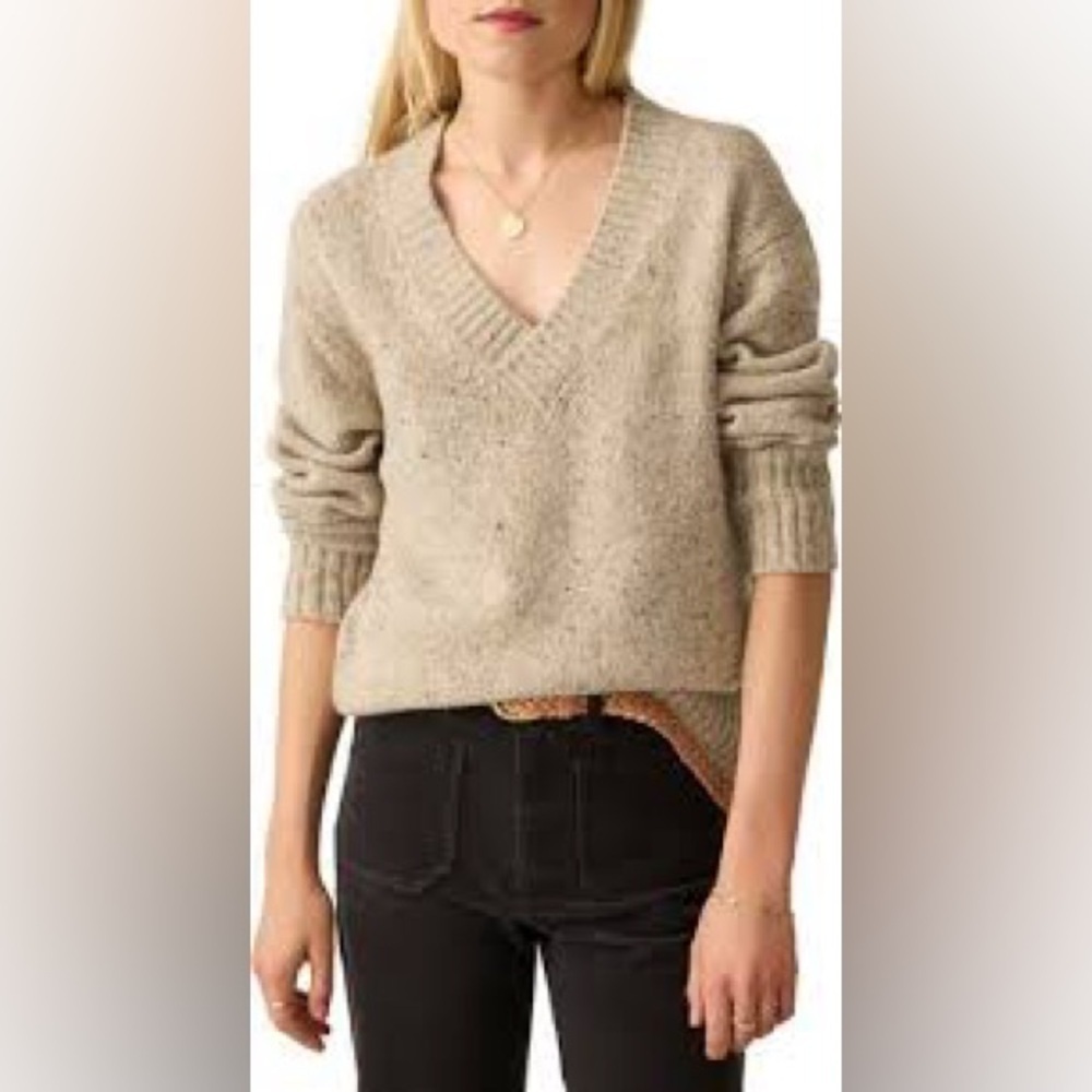 Faherty Donegan Driftwood sweater wool & alpaca